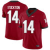 Gunner Stockton Georgia Bulldogs Football Red Home Jersey - All Stitched