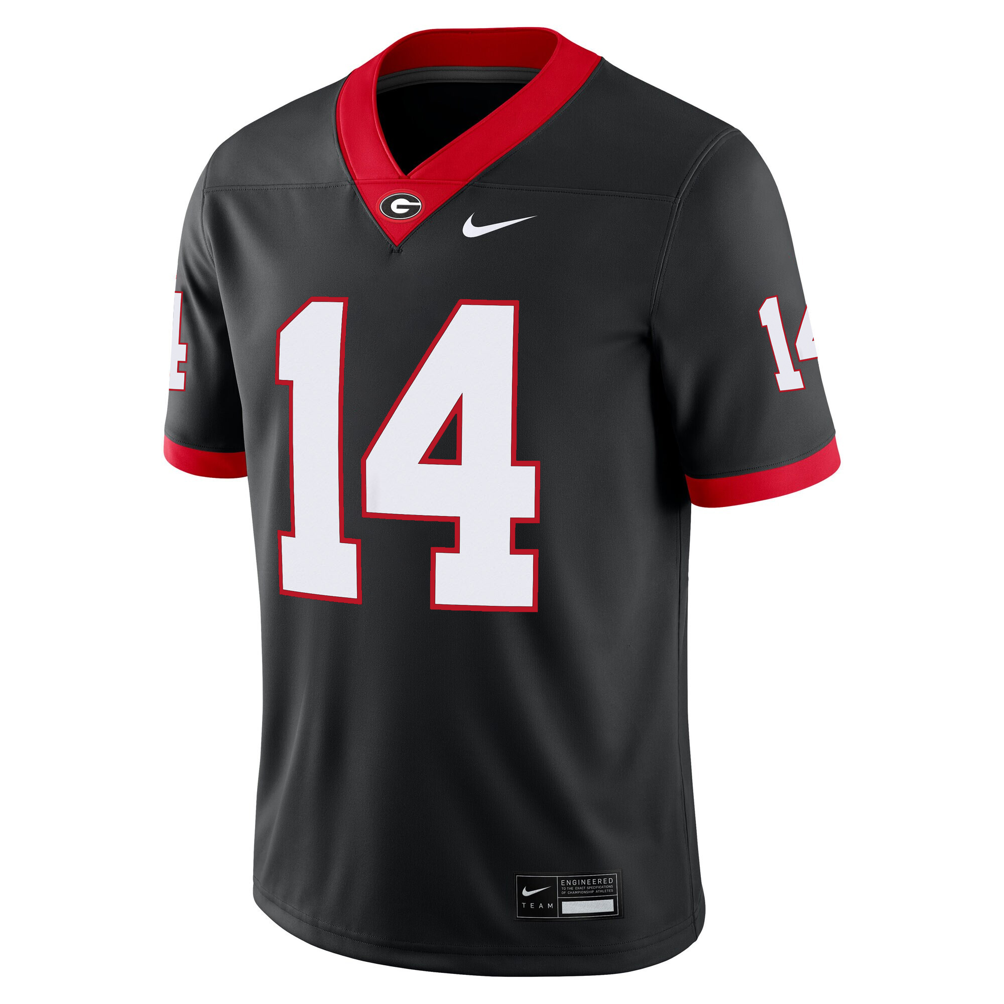 Gunner Stockton Georgia Bulldogs Football Black Alternate Game Jersey - All Stitched - Image 2