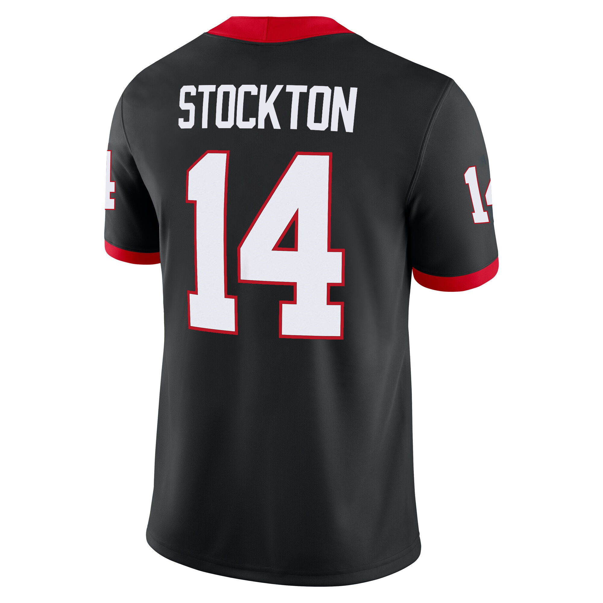 Gunner Stockton Georgia Bulldogs Football Black Alternate Game Jersey - All Stitched - Image 3