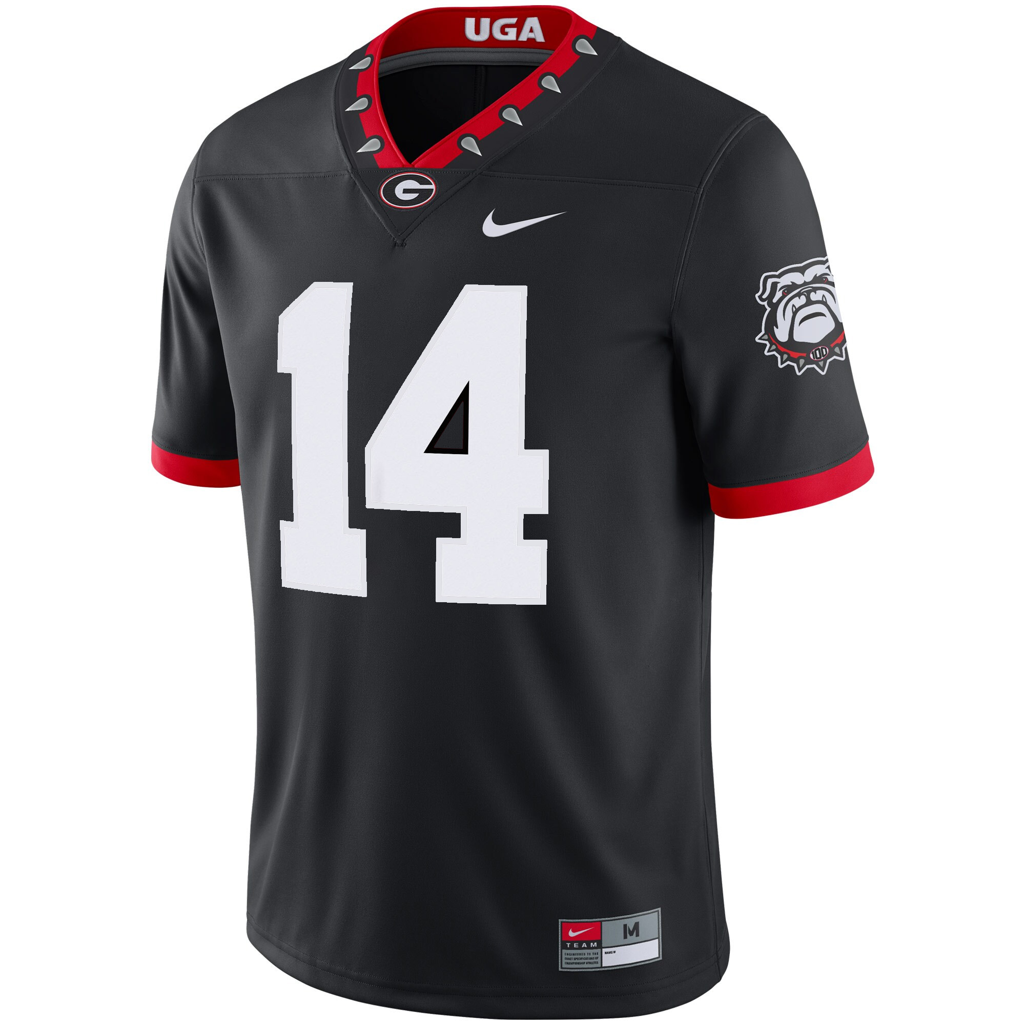 Gunner Stockton Georgia Bulldogs Football Black 1980 Throwback Jersey - All Stitched - Image 2