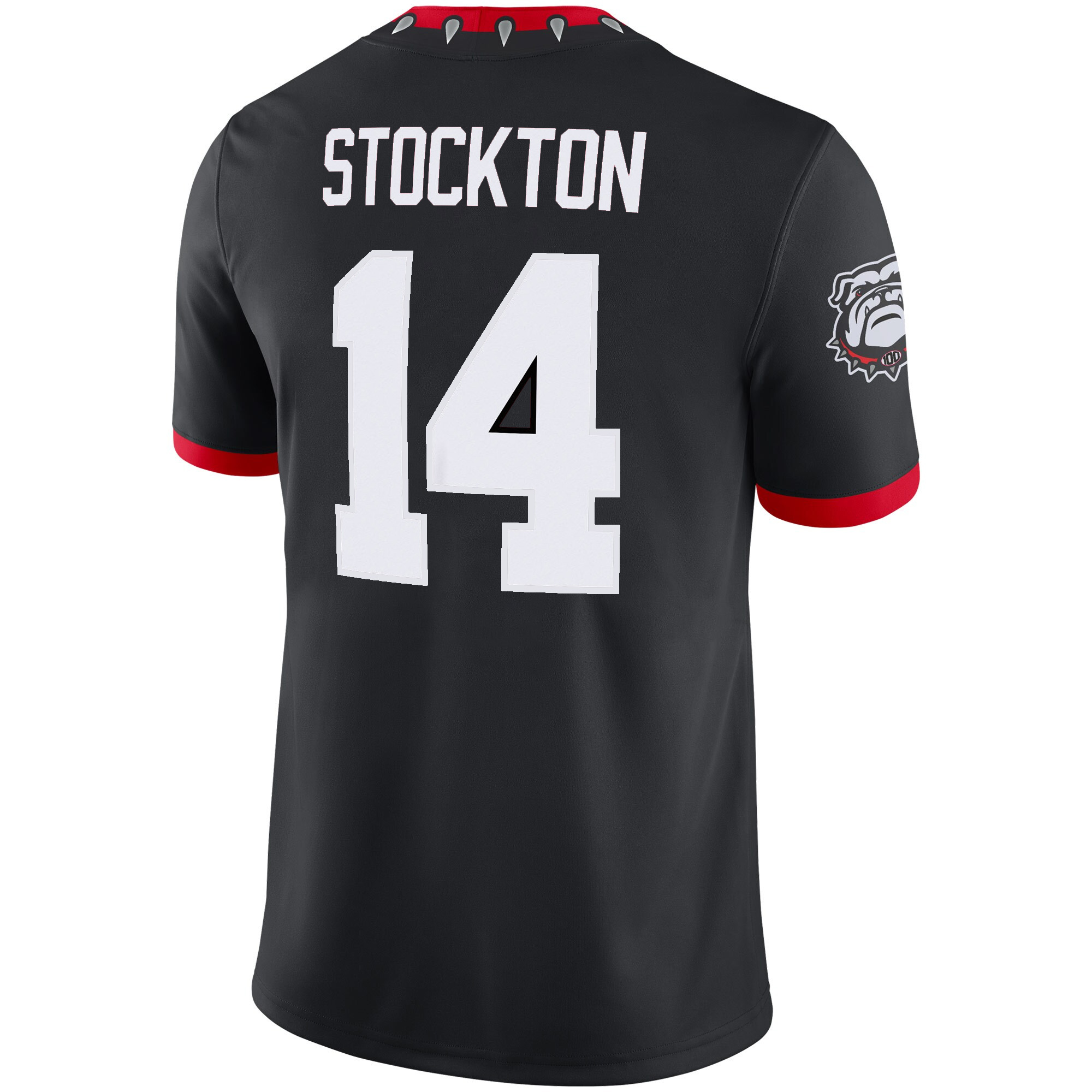 Gunner Stockton Georgia Bulldogs Football Black 1980 Throwback Jersey - All Stitched - Image 3