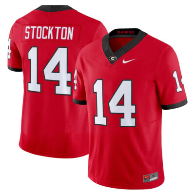 Gunner Stockton Georgia Bulldogs Football Red Vapor F.U.S.E Limited Jersey - All Stitched