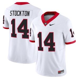 Gunner Stockton Georgia Bulldogs Football White Vapor F.U.S.E Limited Jersey - All Stitched