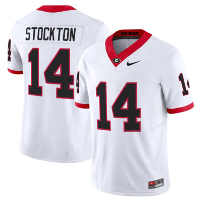 Gunner Stockton Georgia Bulldogs Football White Vapor F.U.S.E Limited Jersey - All Stitched