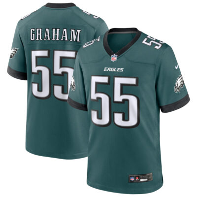 Brandon Graham Philadelphia Eagles Midnight Green Game Jersey - All Stitched