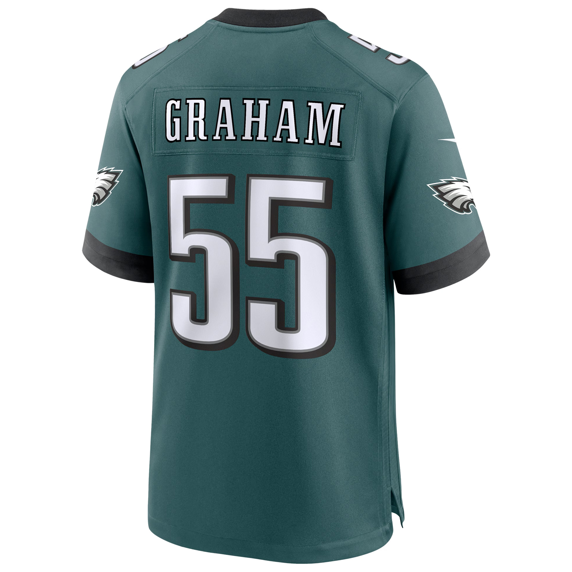 Brandon Graham Philadelphia Eagles Midnight Green Game Jersey - All Stitched - Image 3