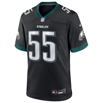 Alternative view of Brandon Graham Philadelphia Eagles Black Game Jersey - All Stitched