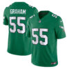 Brandon Graham Philadelphia Eagles Kelly Green Throwback Vapor F.U.S.E Limited Jersey - All Stitched