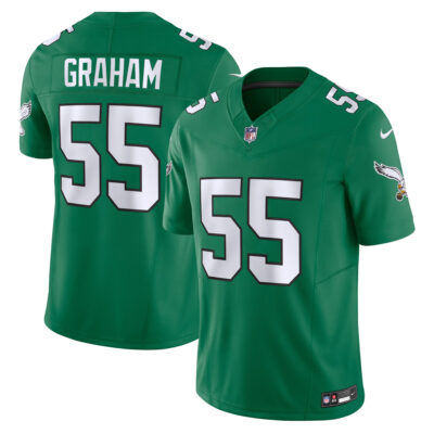 Brandon Graham Philadelphia Eagles Kelly Green Throwback Vapor F.U.S.E Limited Jersey - All Stitched