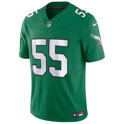 Alternative view of Brandon Graham Philadelphia Eagles Kelly Green Throwback Vapor F.U.S.E Limited Jersey - All Stitched