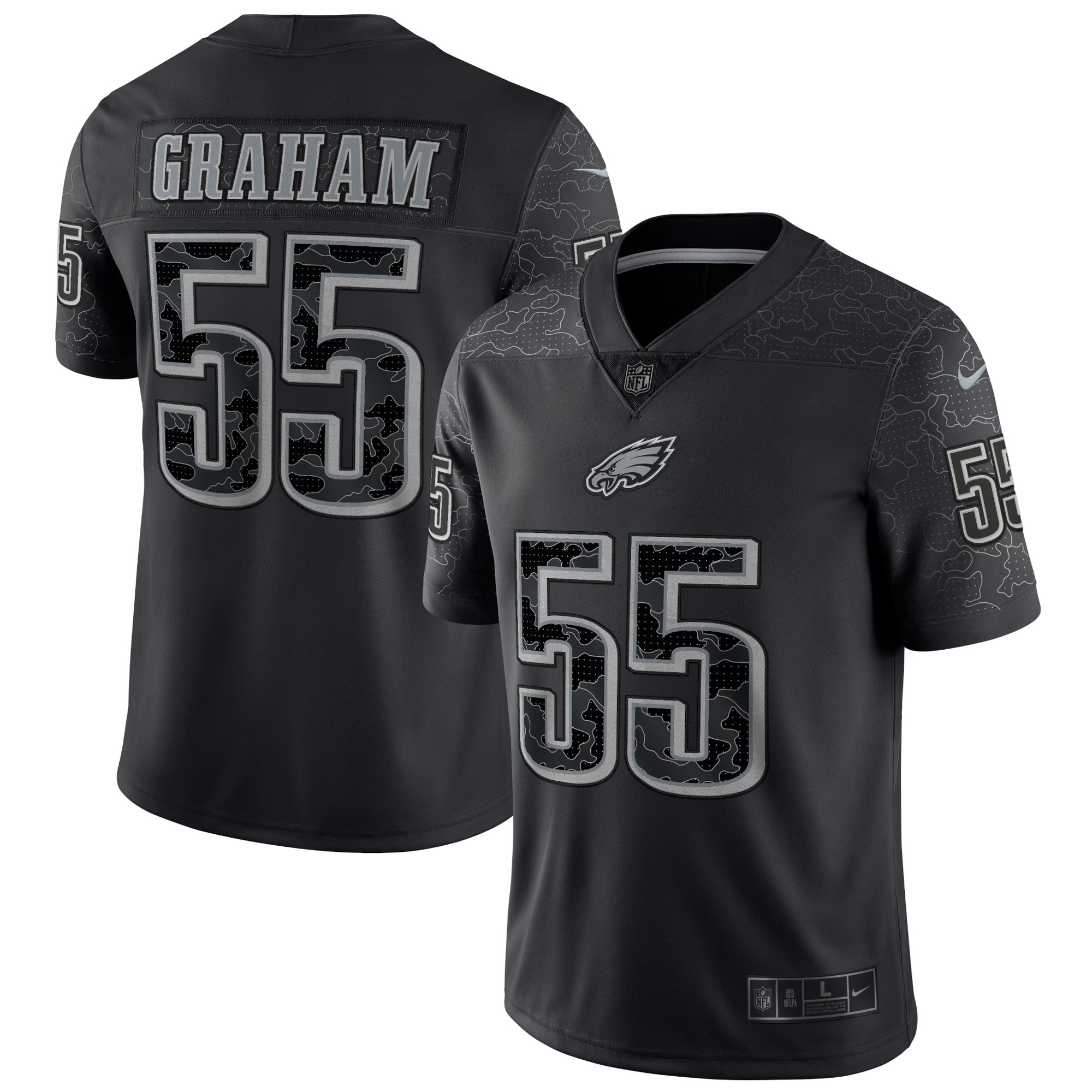 Brandon Graham Philadelphia Eagles Black RFLCTV Limited Jersey - All Stitched