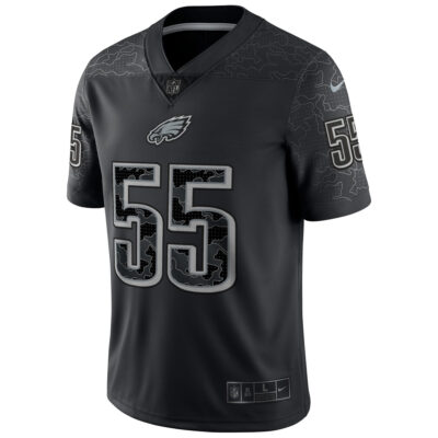 Alternative view of Brandon Graham Philadelphia Eagles Black RFLCTV Limited Jersey - All Stitched