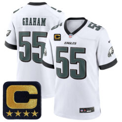 Brandon Graham Philadelphia Eagles Super Bowl LVII White Game Jersey - All Stitched