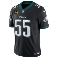 Alternative view of Brandon Graham Philadelphia Eagles Super Bowl LVII Black Vapor F.U.S.E Limited Jersey - All Stitched