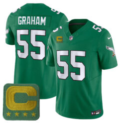 Brandon Graham Philadelphia Eagles Super Bowl LVII Kelly Green Throwback Vapor F.U.S.E Limited Jersey - All Stitched