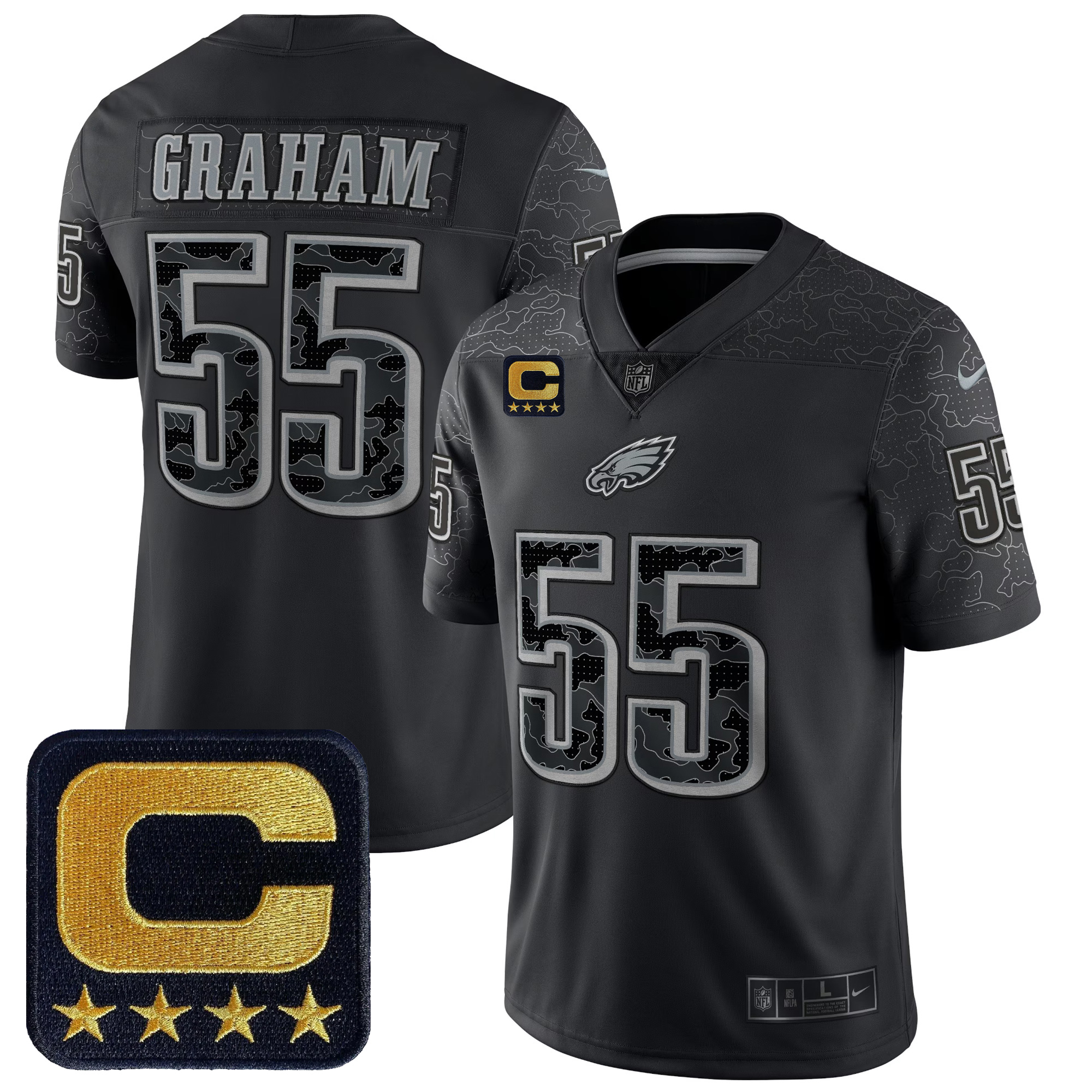 Brandon Graham Philadelphia Eagles Super Bowl LVII Black RFLCTV Limited Jersey - All Stitched