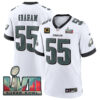 Brandon Graham Philadelphia Eagles SBLVII White Game Jersey - All Stitched