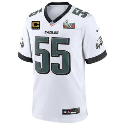 Alternative view of Brandon Graham Philadelphia Eagles SBLVII White Game Jersey - All Stitched