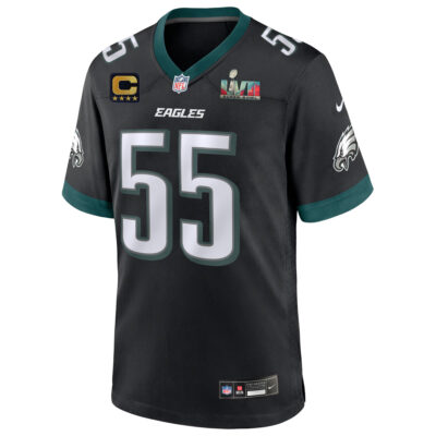 Alternative view of Brandon Graham Philadelphia Eagles SBLVII Black Game Jersey - All Stitched