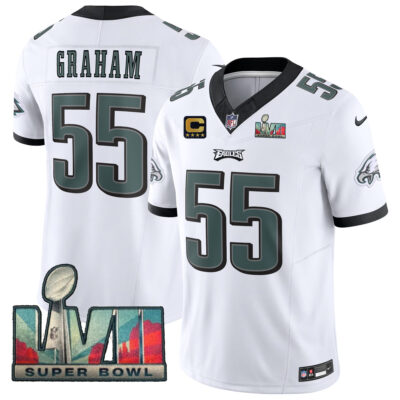Brandon Graham Philadelphia Eagles SBLVII White Vapor F.U.S.E Limited Jersey - All Stitched
