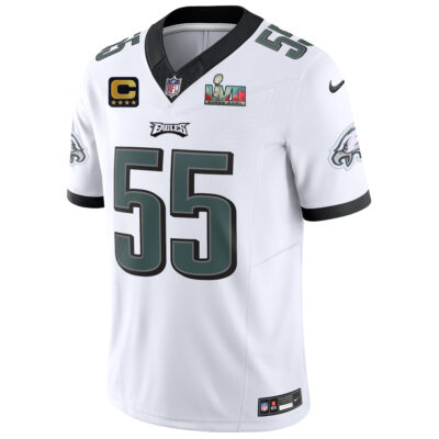 Alternative view of Brandon Graham Philadelphia Eagles SBLVII White Vapor F.U.S.E Limited Jersey - All Stitched