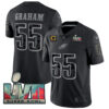 Brandon Graham Philadelphia Eagles SBLVII Black RFLCTV Limited Jersey - All Stitched