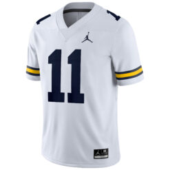 Alternative view of Carter Meadows Michigan Wolverines Football White Game Jersey - All Stitched
