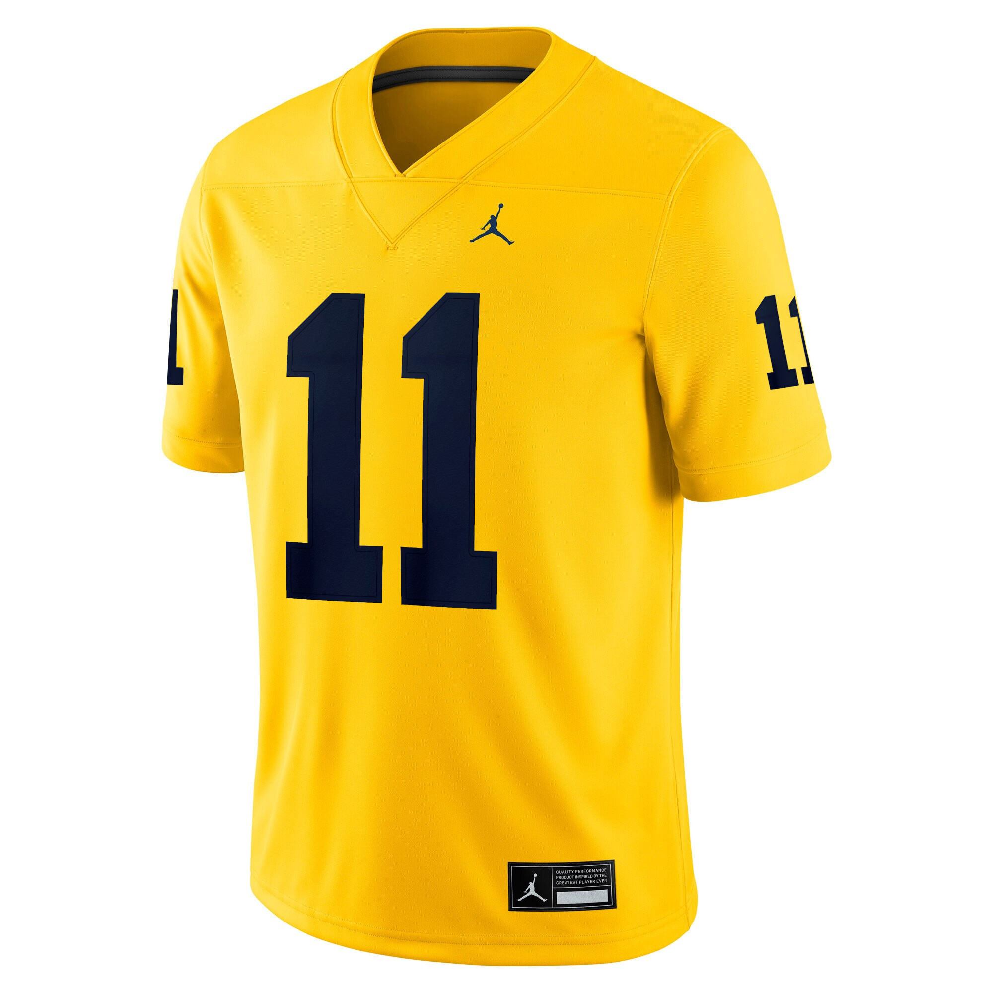 Carter Meadows Michigan Wolverines Football All Maize Game Jersey - All Stitched - Image 2