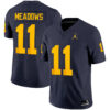 Carter Meadows Michigan Wolverines Football Navy Vapor F.U.S.E Limited Jersey - All Stitched