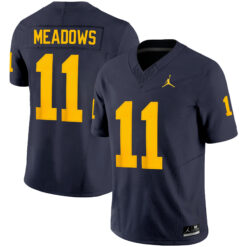 Carter Meadows Michigan Wolverines Football Navy Vapor F.U.S.E Limited Jersey - All Stitched