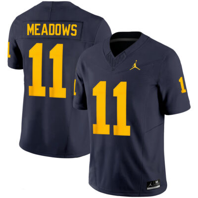 Carter Meadows Michigan Wolverines Football Navy Vapor F.U.S.E Limited Jersey - All Stitched
