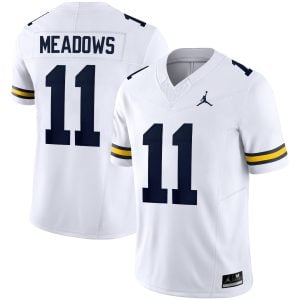 Carter Meadows Michigan Wolverines Football White Vapor F.U.S.E Limited Jersey - All Stitched