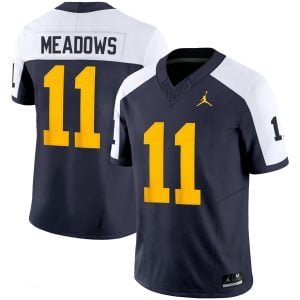 Carter Meadows Michigan Wolverines Football Navy Alternate Vapor F.U.S.E Limited Jersey - All Stitched