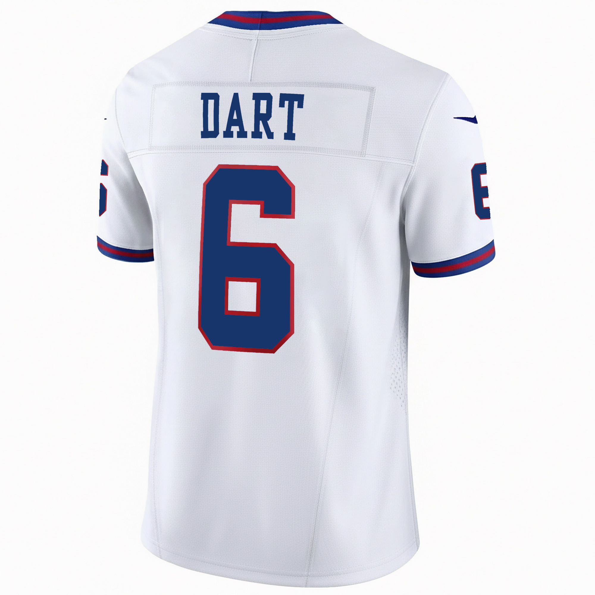Jaxson Dart New York Giants White 100th Season Anniversary Jersey - All Stitched - Image 3