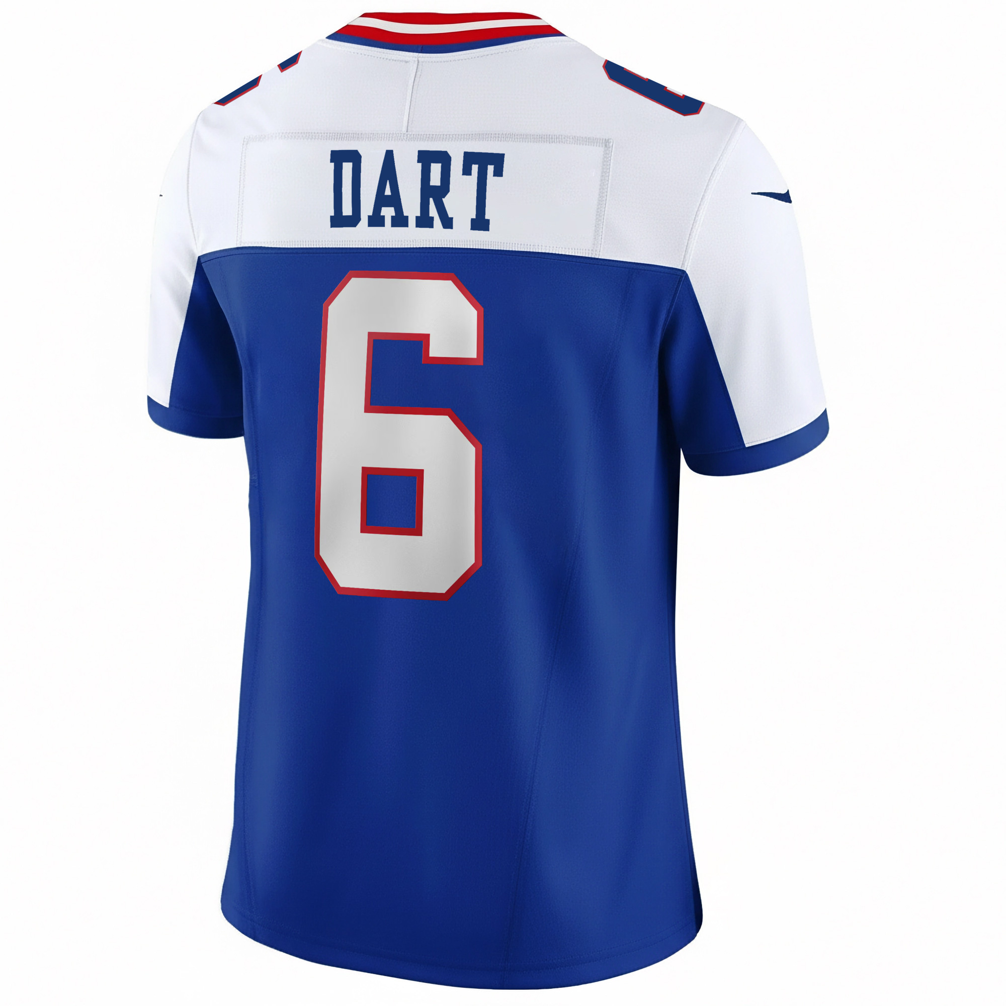 Jaxson Dart New York Giants Royal Blue Alternate 100th Season Anniversary Jersey - All Stitched - Image 3