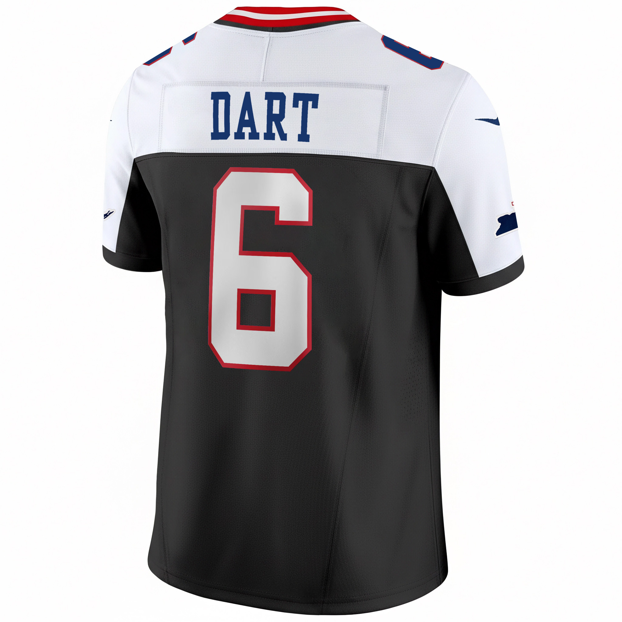 Jaxson Dart New York Giants Black Alternate 100th Season Anniversary Jersey - All Stitched - Image 3