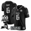 Jaxson Dart New York Giants Black Gothic Theme Limited Jersey - All Stitched