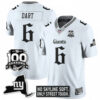 Jaxson Dart New York Giants White Gothic Theme Limited Jersey - All Stitched