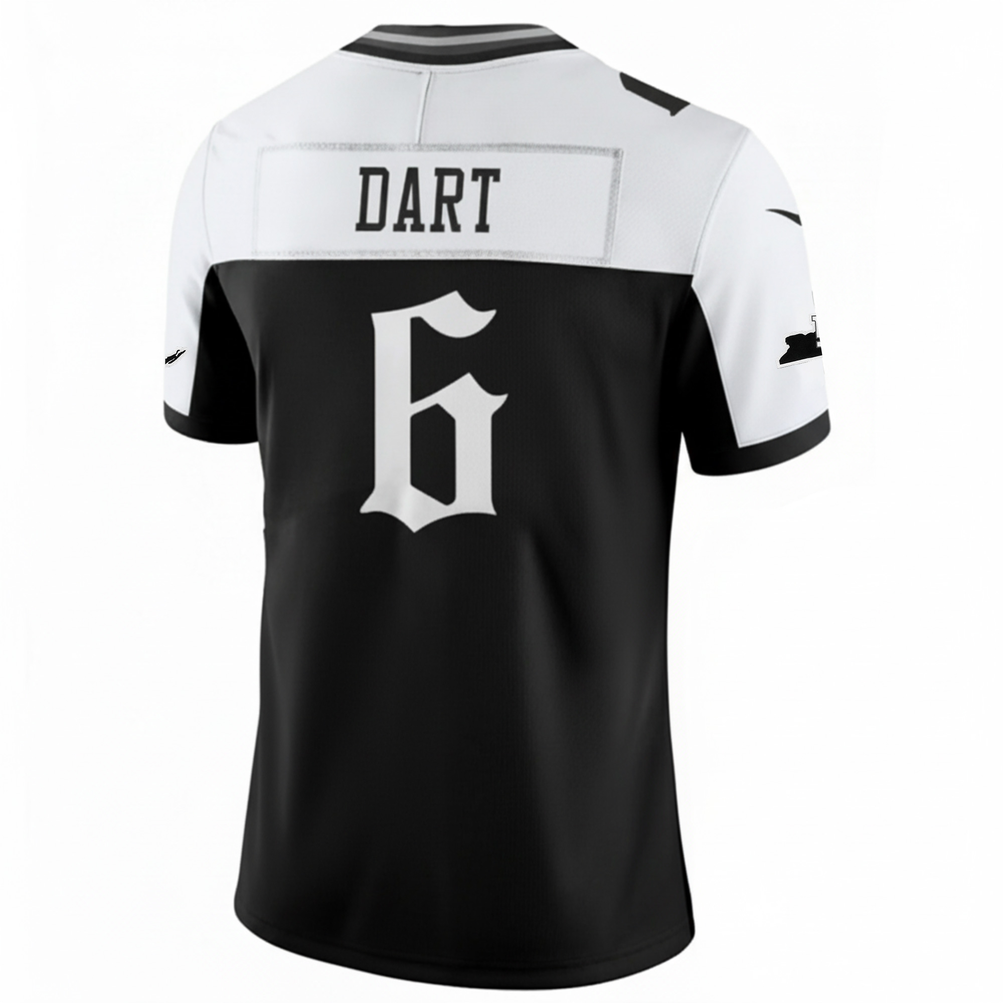 Jaxson Dart New York Giants Alternate Black Gothic Theme Limited Jersey - All Stitched - Image 3