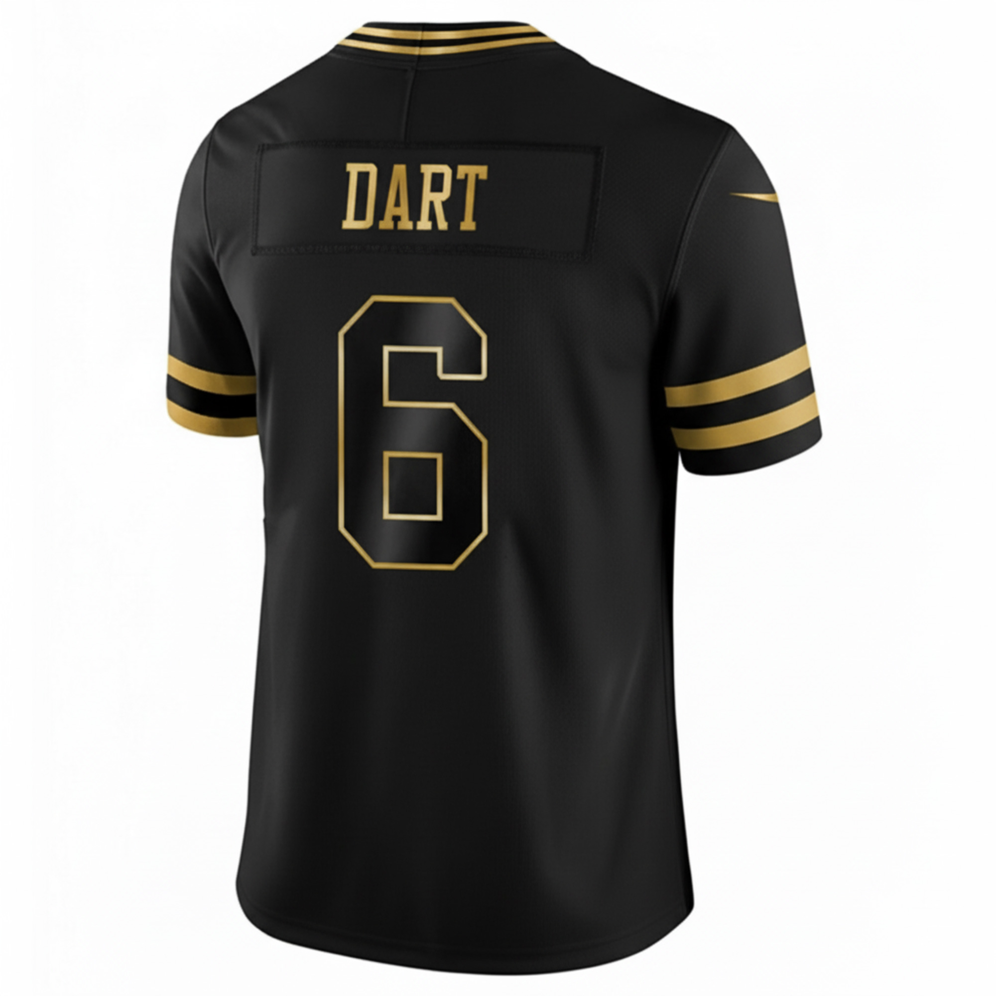 Jaxson Dart New York Giants 4x Champions Black Gold 100th Season Anniversary Jersey - All Stitched - Image 3