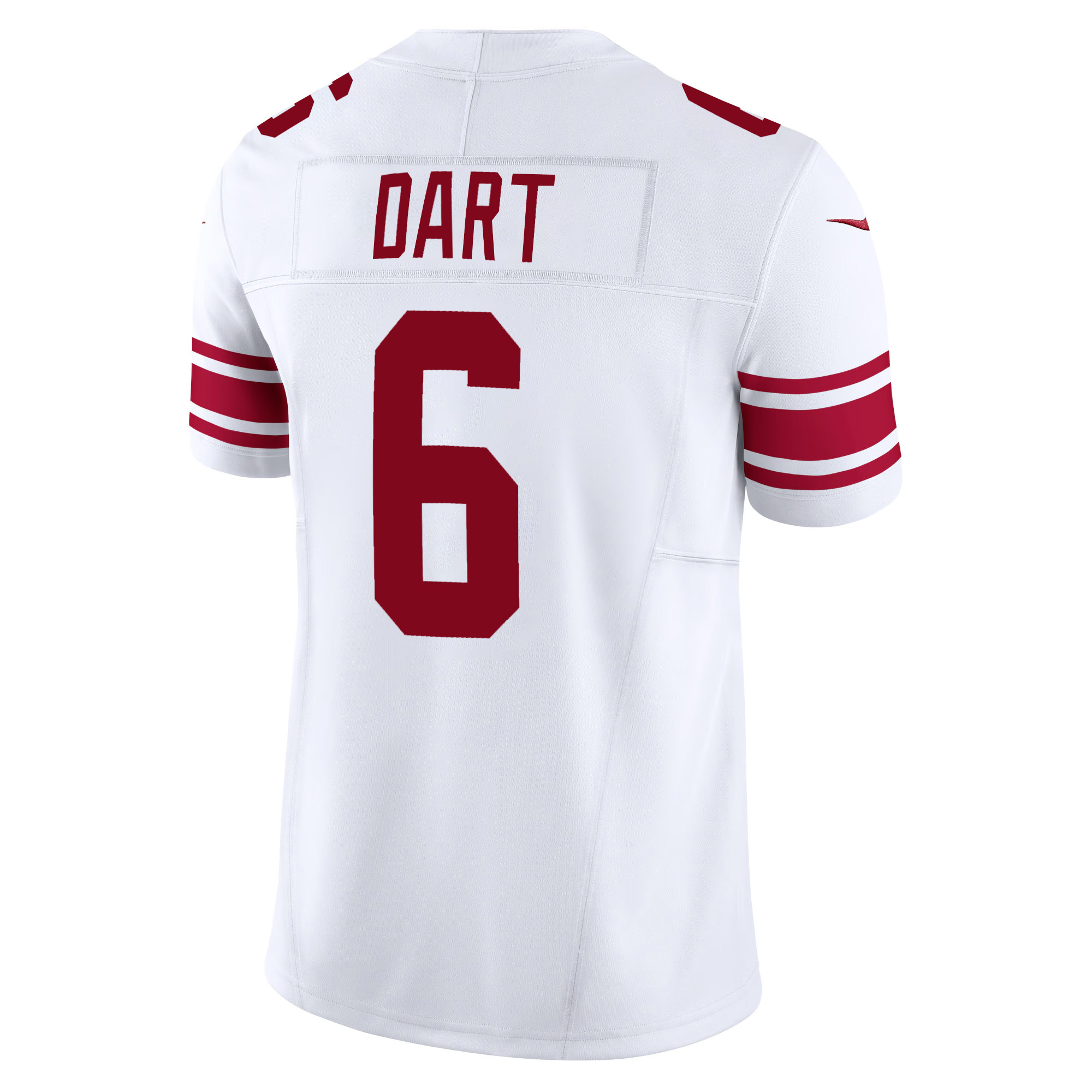 Jaxson Dart New York Giants 100th Season Anniversary White Vapor F.U.S.E Limited Jersey - All Stitched - Image 3