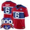 Jaxson Dart New York Giants 100th Season Anniversary Red Vapor F.U.S.E Limited Jersey - All Stitched