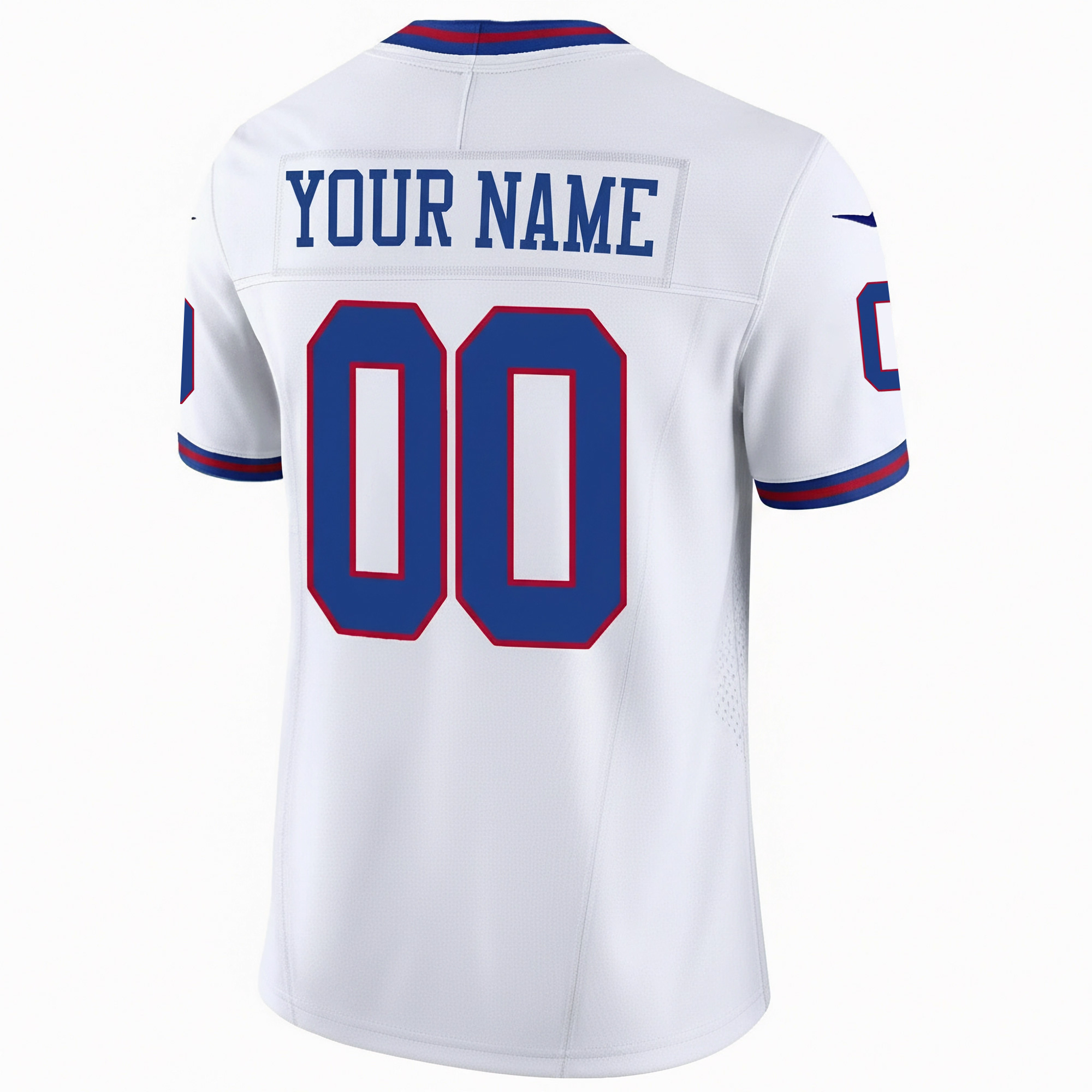 Custom New York Giants White 100th Season Anniversary Jersey - All Stitched - Image 3
