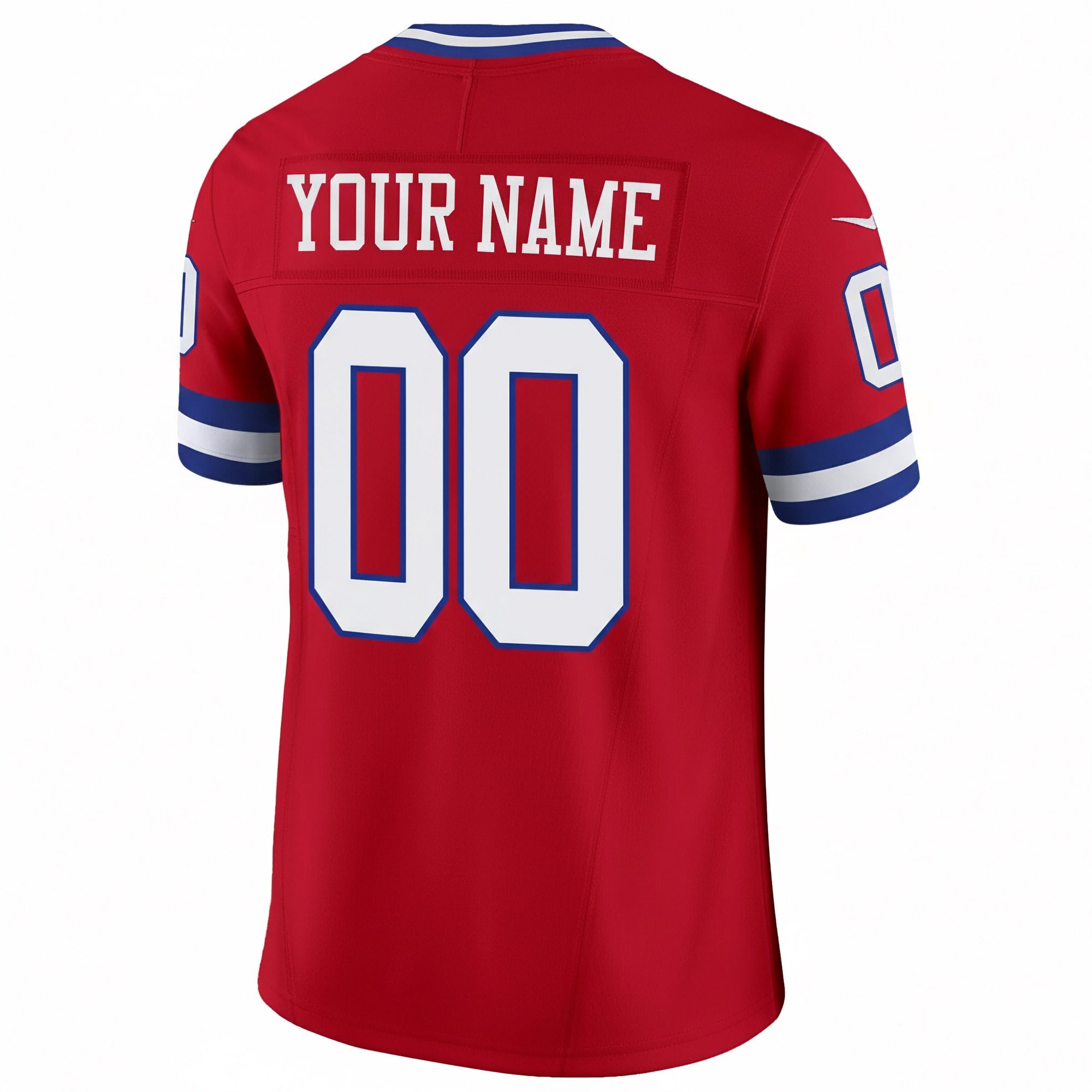 Custom New York Giants Red 100th Season Anniversary Jersey - All Stitched - Image 3