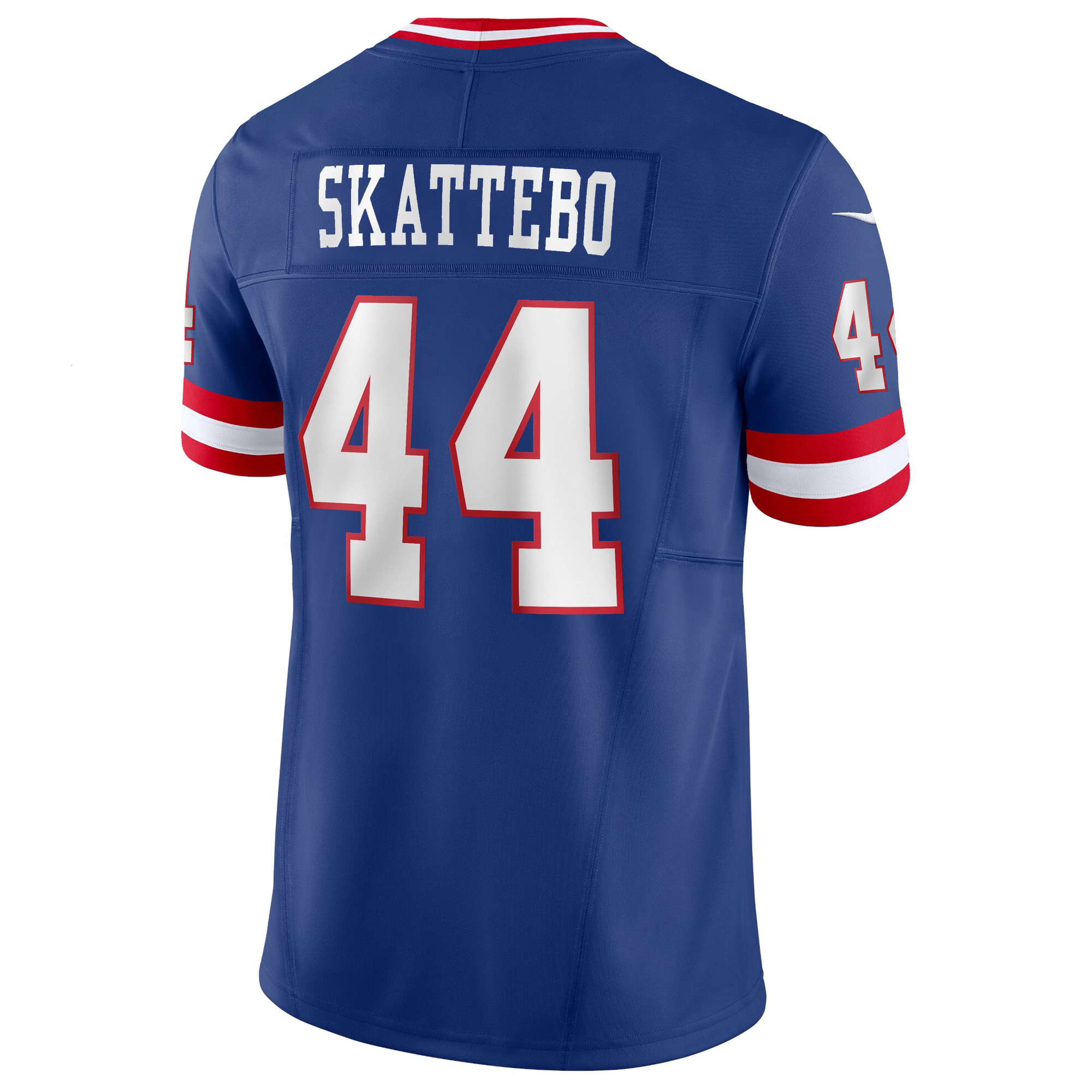 Cam Skattebo New York Giants Royal Blue 100th Season Anniversary Jersey - All Stitched - Image 3