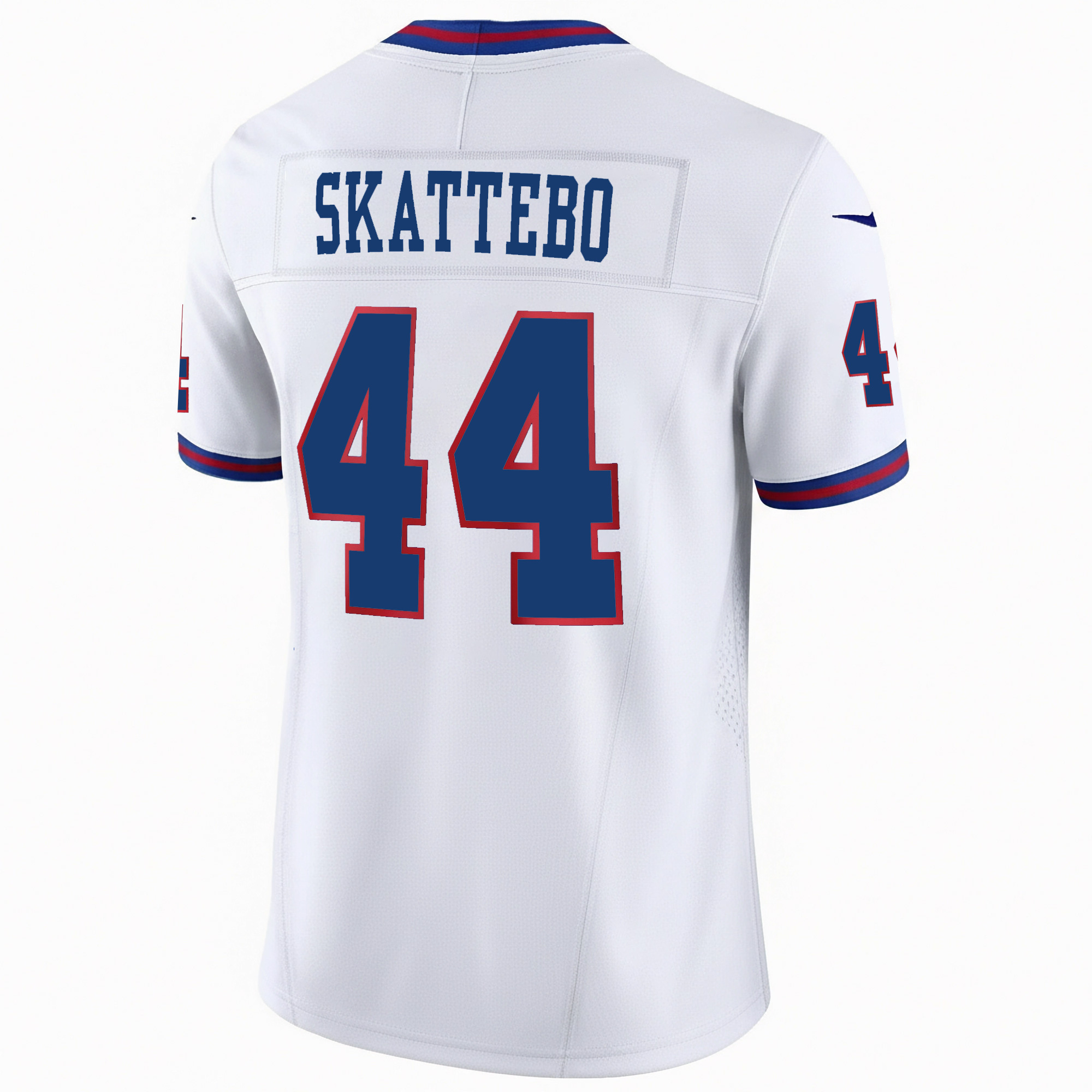 Cam Skattebo New York Giants White 100th Season Anniversary Jersey - All Stitched - Image 3