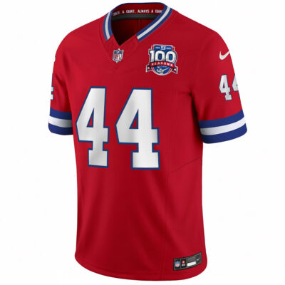 Alternative view of Cam Skattebo New York Giants Red 100th Season Anniversary Jersey - All Stitched