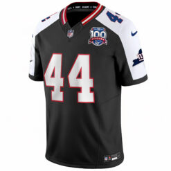 Alternative view of Cam Skattebo New York Giants Black Alternate 100th Season Anniversary Jersey - All Stitched