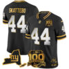 Cam Skattebo New York Giants Black Gold Limited 100th Season Anniversary Jersey - All Stitched