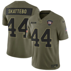 Cam Skattebo New York Giants 2025 Olive Salute To Service Limited Jersey - All Stitched